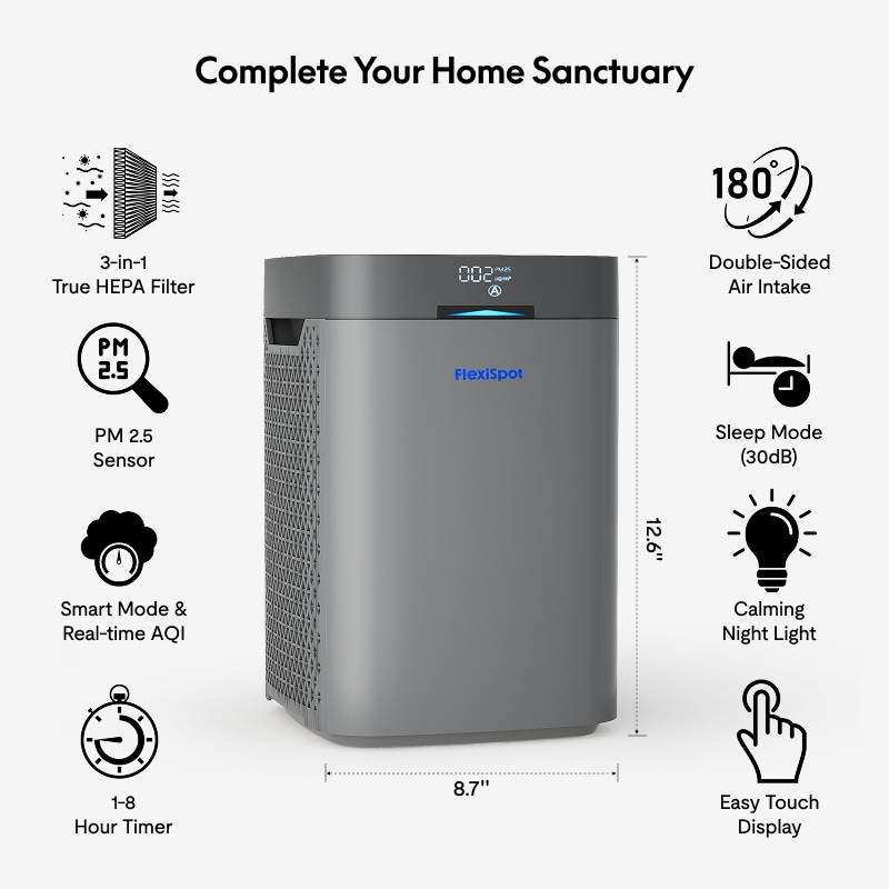 Y2 Air Purifier | Silent, Powerful Air Cleaning for Allergens